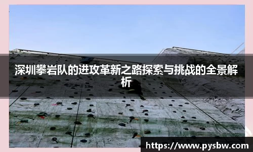深圳攀岩队的进攻革新之路探索与挑战的全景解析